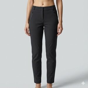 Descente Women S2422SPTO1 Black Ski Pants Size 2XS brushed fleece inside